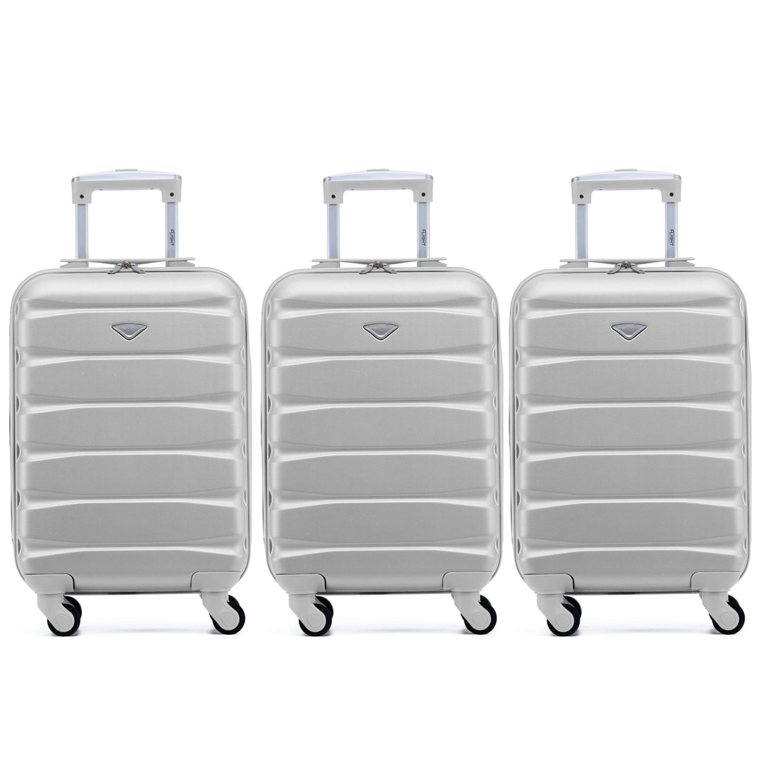 Flight Knight 3er-Pack Leichte 4-Rad-abs-hartschalenkoffer Handgepack, Zugelassen Fur Uber 35 Flugge