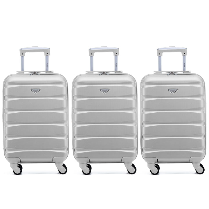 Flight Knight 3er-Pack Leichte 4-Rad-abs-hartschalenkoffer Handgepack, Zugelassen Fur Uber 35 Flugge