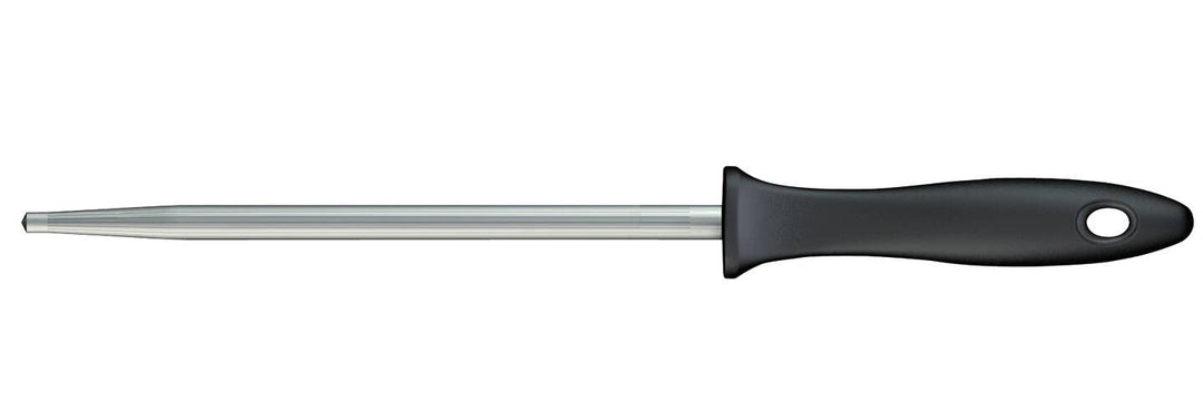 Fiskars Wetzstahl mit Kunststoffgriff, Essential, Rostfreier Edelstahl, HRC 53, Klingenlänge: 20 cm,