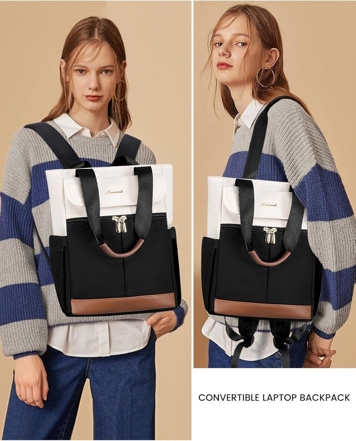 LOVEVOOK Rucksack Damen Gross, Laptop Rucksäcke Schulrucksack Teenager, Schultasche Arbeitstasche Ha