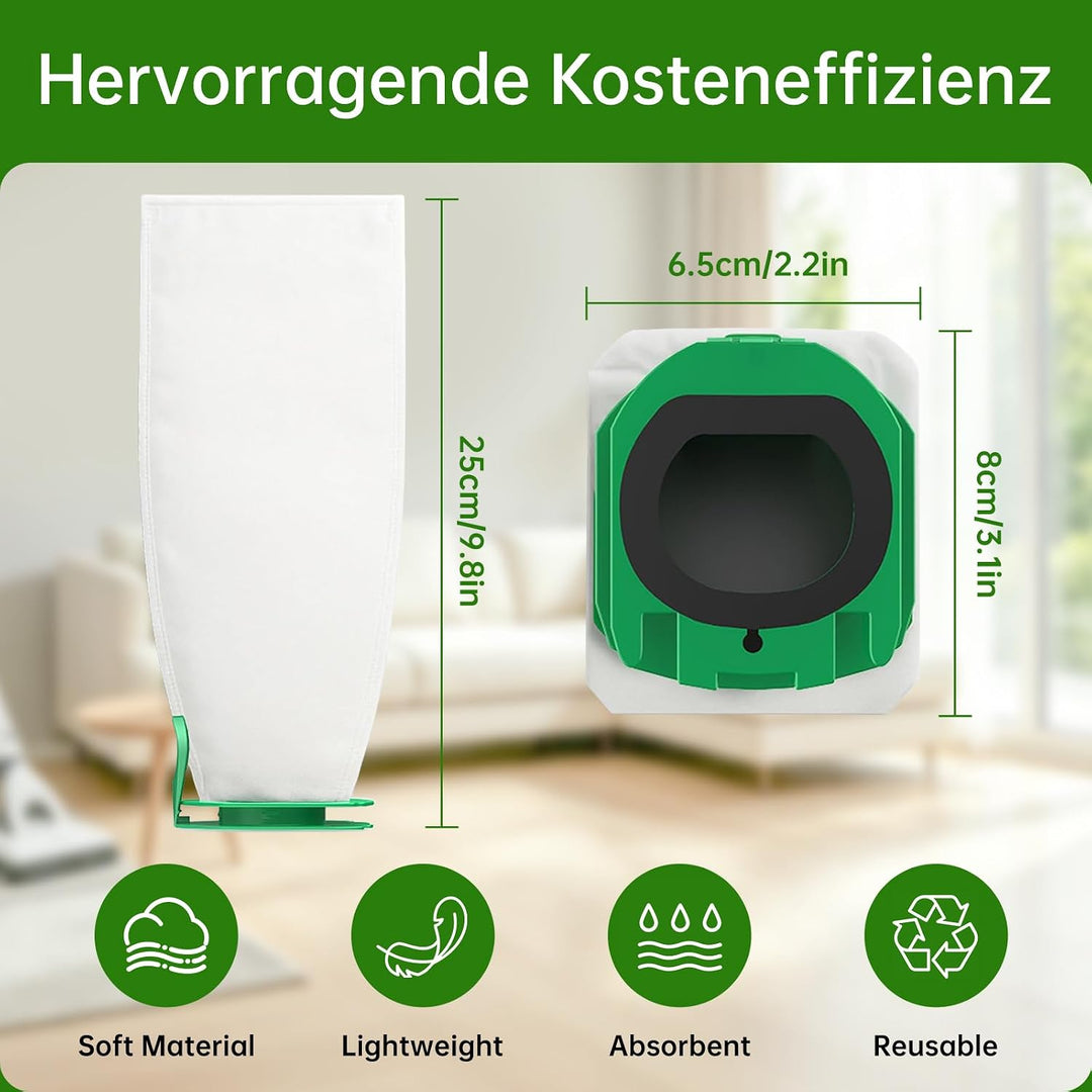 XIANGBIN 12 Stück Staubsaugerbeutel für Vorwerk Kobold VB100 Filtertüten Ersatz Beutel Zubehör Staub