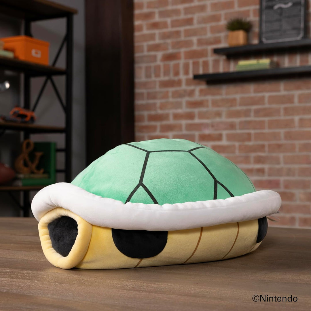 Club Mocchi Mocchi Super Mario Green Shell Mega-Plüschfigur, 38,1 cm – Super-Mario-Sammelspielzeug f
