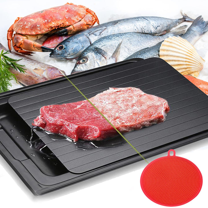 WDEC Schnelles Auftauen Tablett, Defrost Tray Magische Auftauplatte Auftauen Tiefkühlkost, Auftaupla