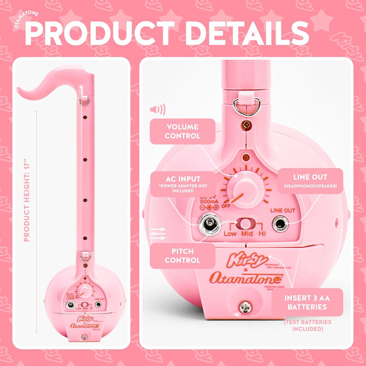 Otamatone Deluxe Kirby Elektronisches Musik Instrument Tragbar Digitale Musikinstrumente Synthesizer