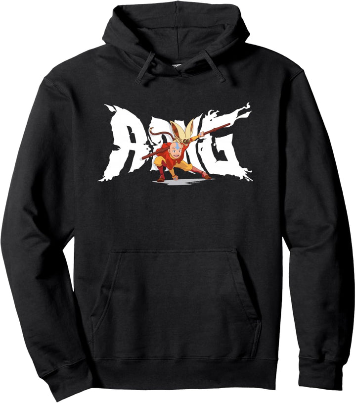Avatar: The Last Airbender Aang and Momo Pullover Hoodie