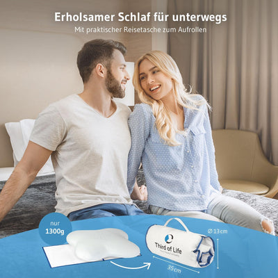 Seitenschläferkissen ACAMAR | Testsieger für Nackenkissen | Orthopädisches Kopf-Kissen gegen Nackens