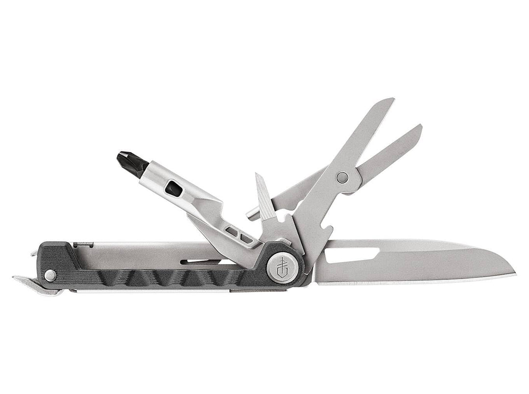 Gerber Taschenmesser mit 8 Funktionen, Multitool mit glatter Klinge, ArmBar Drive, Dunkelgrau, Edels