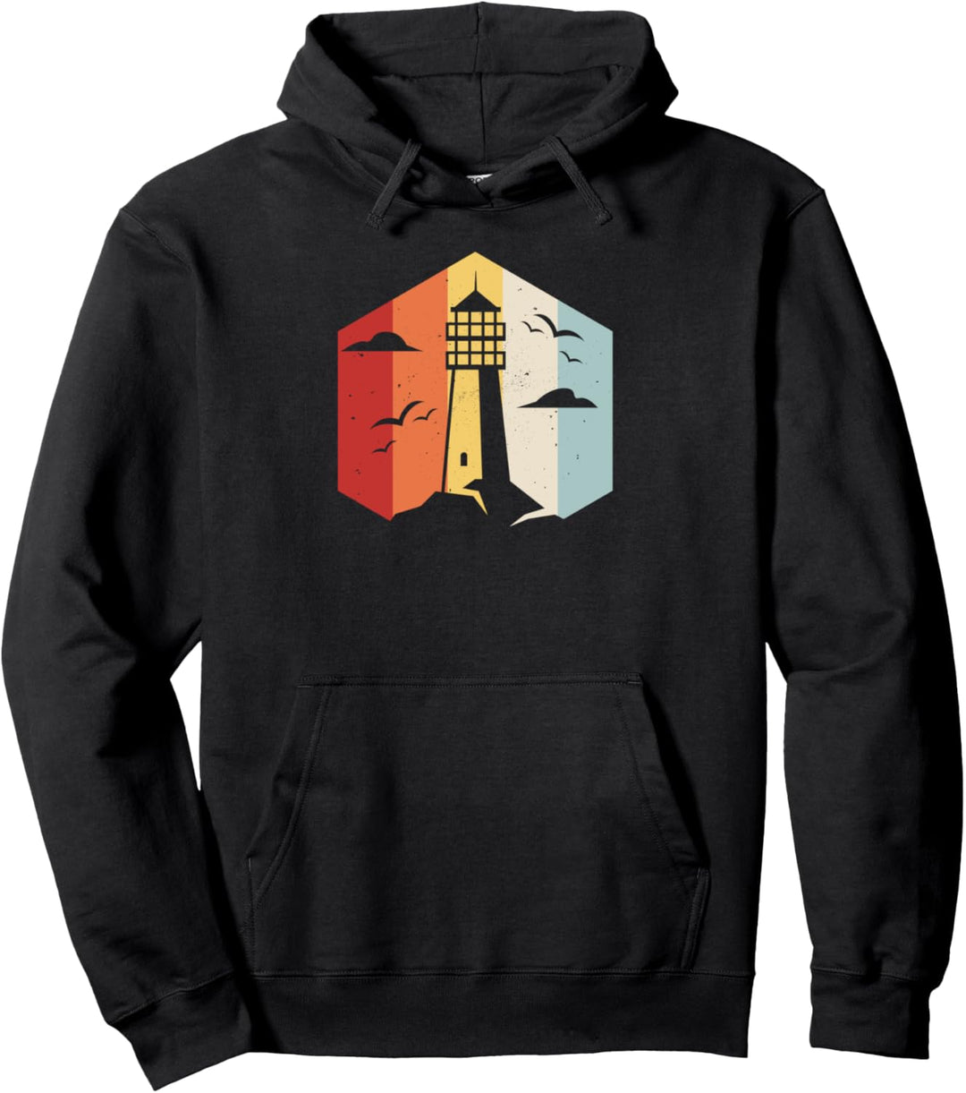 Retro Leuchtturm Küste Hafen Maritim - Vintage Leuchtturm Pullover Hoodie