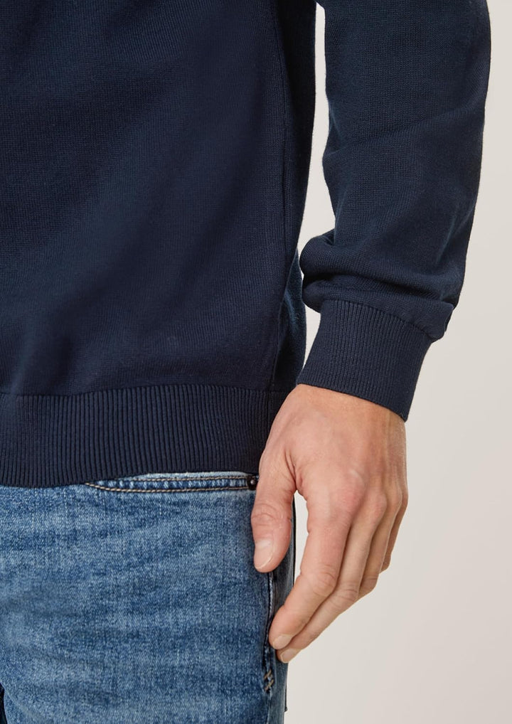 s.Oliver Herren 2152193 Pullover mit Logo-Stitching S Blau(5978), S Blau(5978)