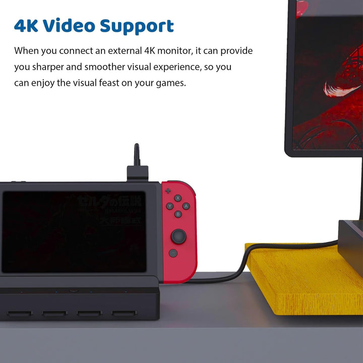 Game Card Reader für Switch/Switch OLED TV Ladestation DOBEWINGDELOU Zubehör Game Card Holder Quick