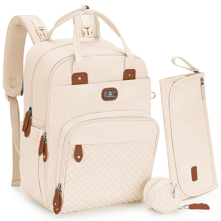 Dikaslon Wickeltasche Rucksack Grosser Wickelrucksack mit Multifunktions-Babytaschen und mobiler Wic
