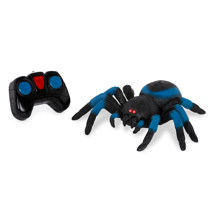 Terra Ferngesteuerte Spinne Blau – RC Vogelspinne mit leuchtenden LED Augen und Fernbedienung – Tara