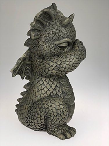 Pacific Giftware Gartenfigur Drache Dab Tanzfigur 24 cm - Gartendrache Fantasy Deko Statue Garten Fi