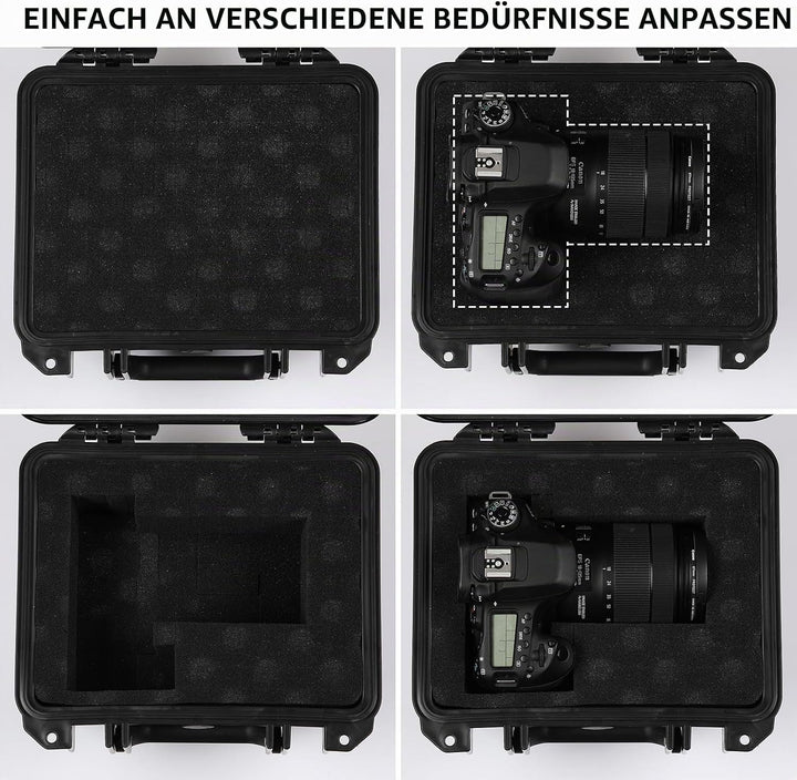 Mayouko Tragbarer Werkzeugkasten mit stossfestem Schwamm, wasserdicht IP67, wasserdichter Hartschale