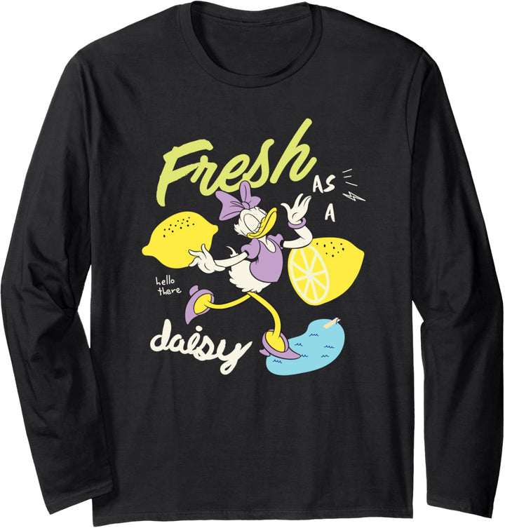 Disney Mickey and Friends Daisy Duck Fresh as a Daisy Langarmshirt