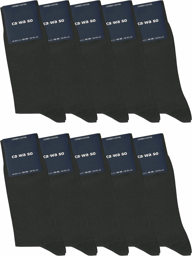 ca·wa·so Socken für Damen & Herren im 10er-Set | Ohne drückende Naht | Bequemes & weiches Material (