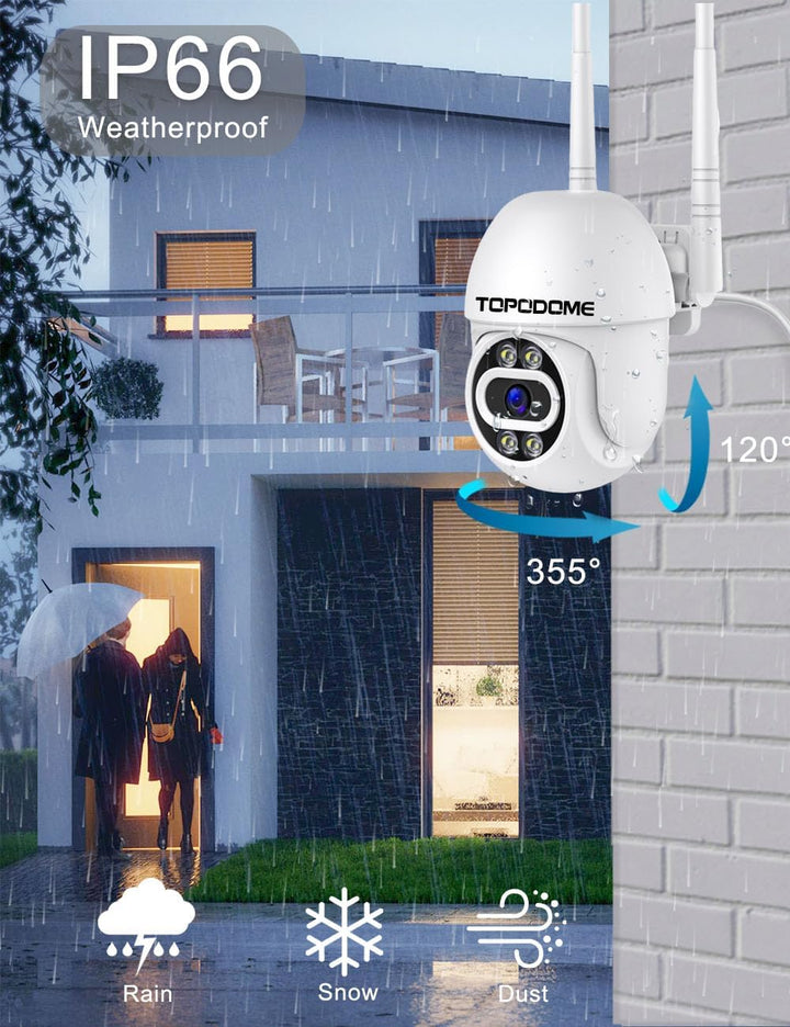 V10A 1080P WLAN Pan Tilt Überwachungskamera Aussen