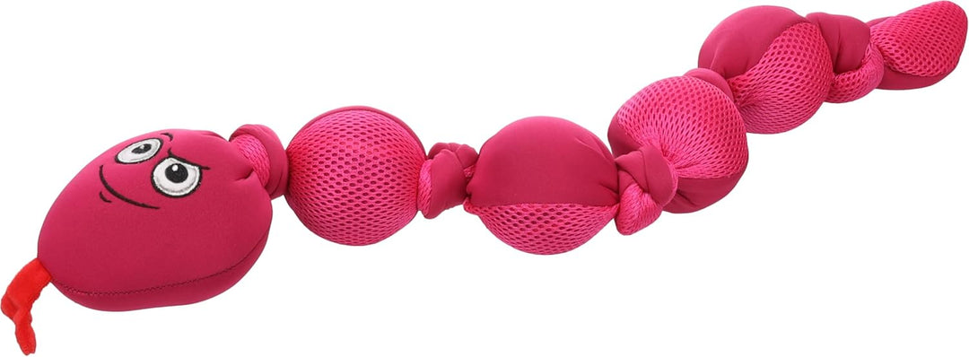 Flamingo Hundespielzeug Snala Schlange Emoji – Rosa – 70 cm | Schwimmfähig, strapazierfähig & unterh