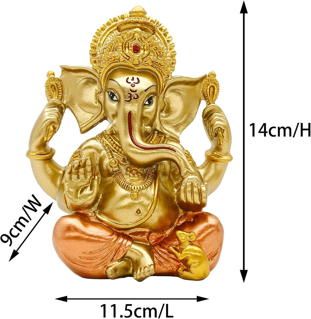 bangbangda 15,2 cm Ganesh Statue Hindu Gott Lord Ganesha Figuren für Diwali Geschenke Indischen hoch