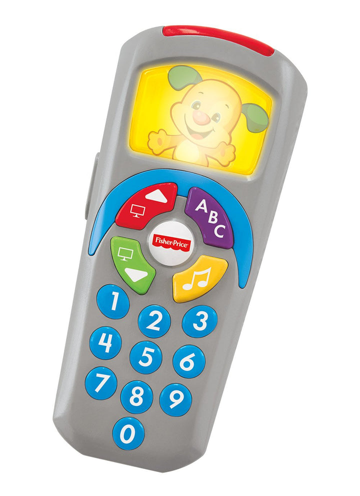 Fisher-Price Lernspass Lernspielzeug für Babys Hündchen-Fernbedienung Spielzeugfernbedienung mit Mus