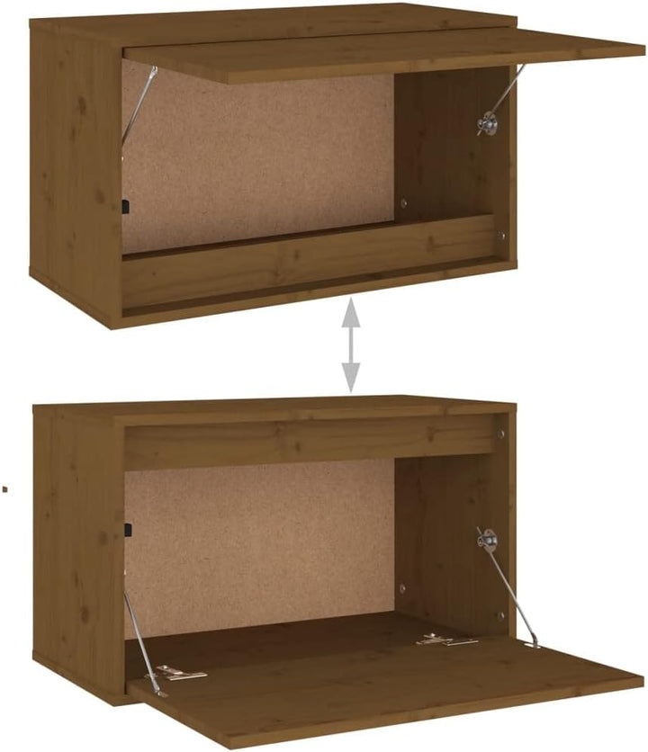 WIFESE 60x30x35 cm Wandschrank TV Schrank Hängeschrank Nachttische TV Board Hängende Nachtkommode fü