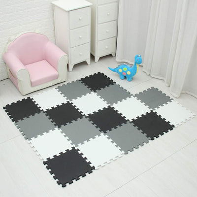 meiqicool Puzzlematte Spielmatte Spielteppich Schaumstoff Puzzle Kinderteppich Boden Puzzle kriechen