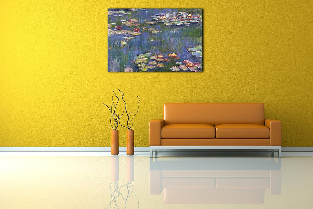 Printed Paintings Leinwand (120x80cm): Claude Monet - Seerosen 120x80 cm, 120x80 cm