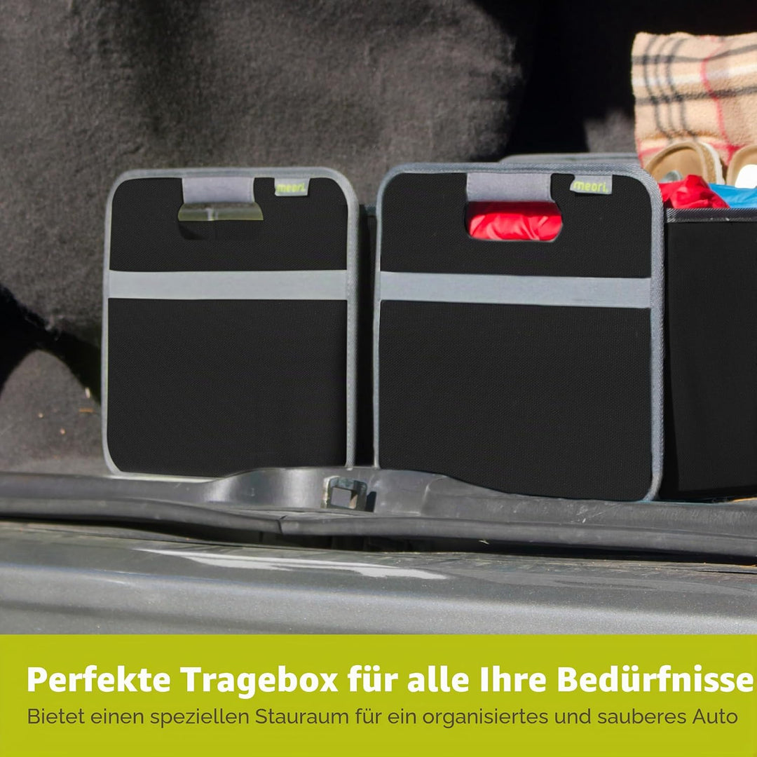 Meori Aufbewahrungsbox faltbar Traglast 30 kg - 50cm 32cm 27.5cm Grösse L Schwarz Faltbox, Schwarz F