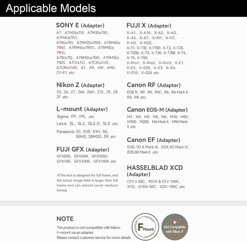 TTARTISAN 75mm F1.5 Gewirbeltes Bokeh Objektiv für M42 Mount Manueller Fokus Vollformat Kamera Objek