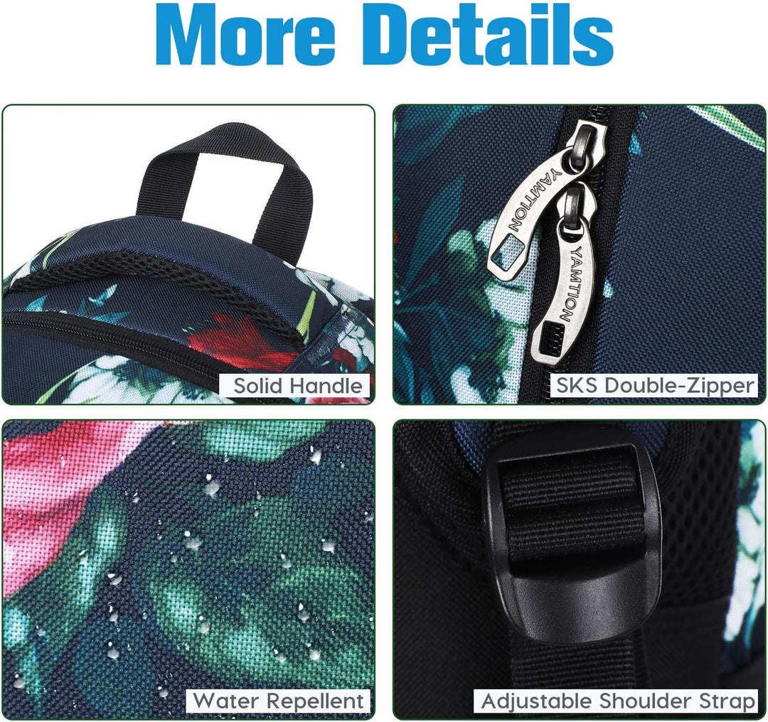 YAMTION Rucksack Damen,Schulrucksack Mädchen Teenager Tagesrucksack Frauen mit Laptopfach für Schule