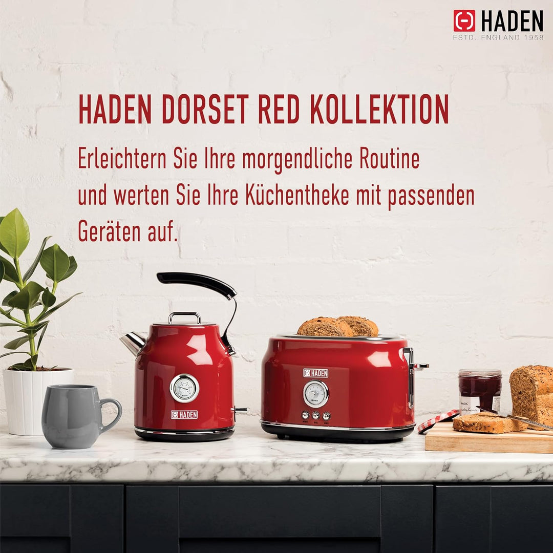 Haden Dorset 2 Scheiben Toaster (Red), Red
