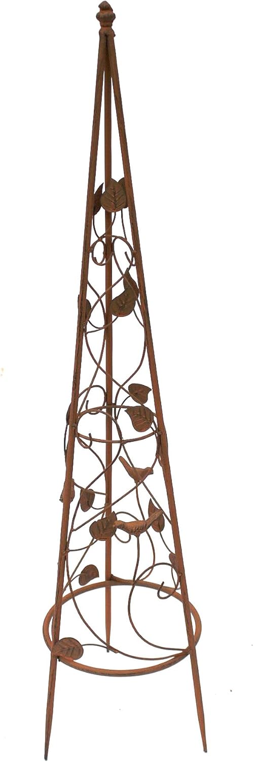 DanDiBo Rankhilfe Pyramide 082547 aus Metall 95 cm bis164 cm Kletterhilfe Rankgerüst Ranke (S - 95 c