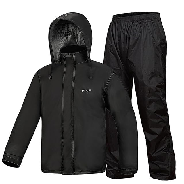 Lixada Regenanzug Wasserdicht Radfahren Regenschutz Jacke & Hose Unisex Wandern Regenmantel Hose Reg