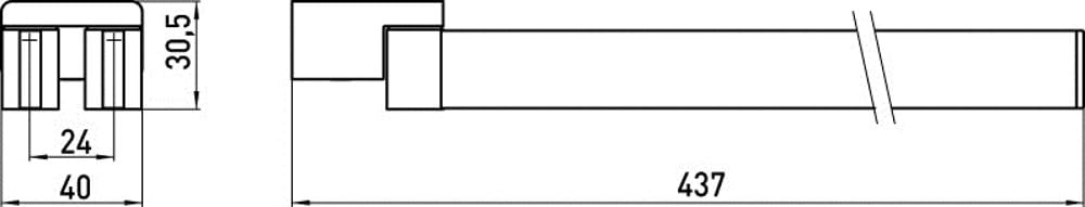 emco LOFT Handtuchhalter zweiarmig zur Wandmontage, schwenkbarer Badetuchhalter aus Aluminium, hochw