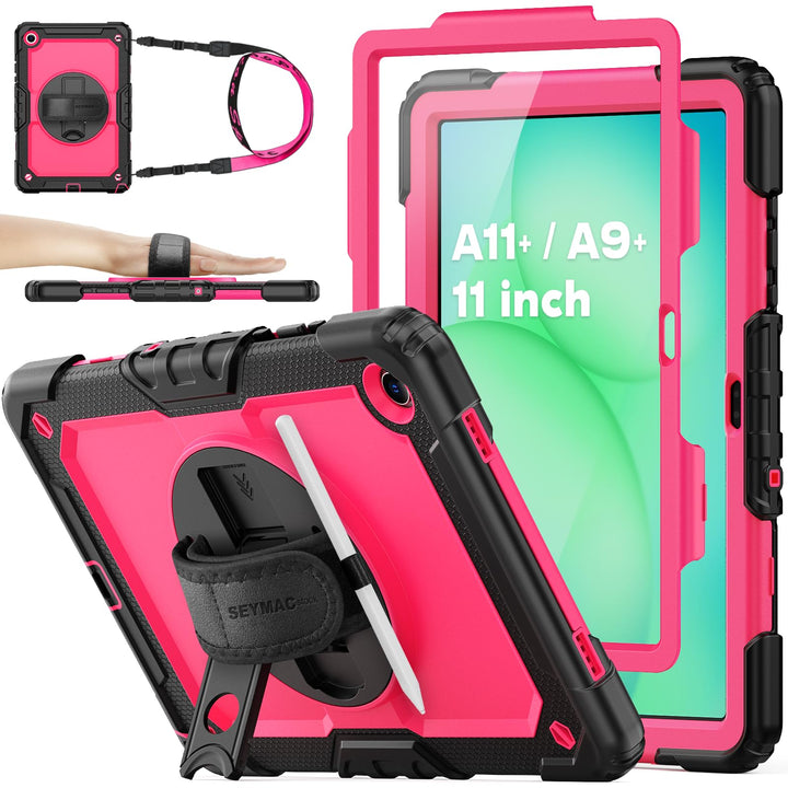 SEYMAC stock Hülle für Samsung Galaxy Tab A11+ Plus/A9+ Plus 11 Zoll 2025/2023, Stossfeste Hülle mit