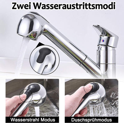 LARS360 Armatur Küche Wasserhahn Spültischarmatur Design Küchenarmatur Mischbatterie Bad Waschtischa