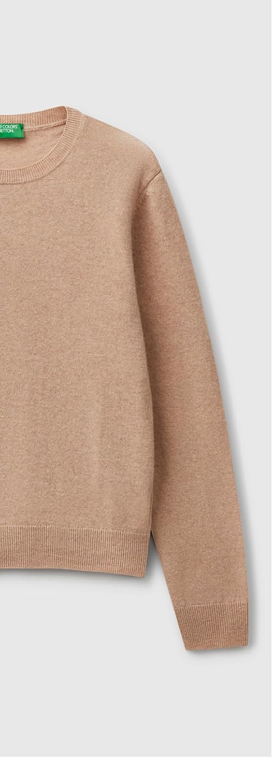 United Colors of Benetton Damen Pullover S Beige 562, S Beige 562