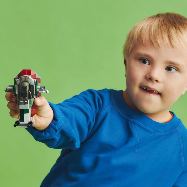 LEGO Star Wars Boba Fett's Starship Microfighter 75344 - Bauspielzeug Fahrzeug mit verstellbaren Flü