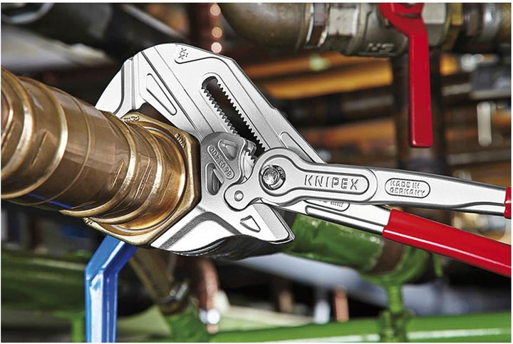 KNIPEX Zangenschlüssel, Multi-Schraubenschlüssel, Chrom-Vanadium, Rostschutz verchromt, 250 mm, 86 0