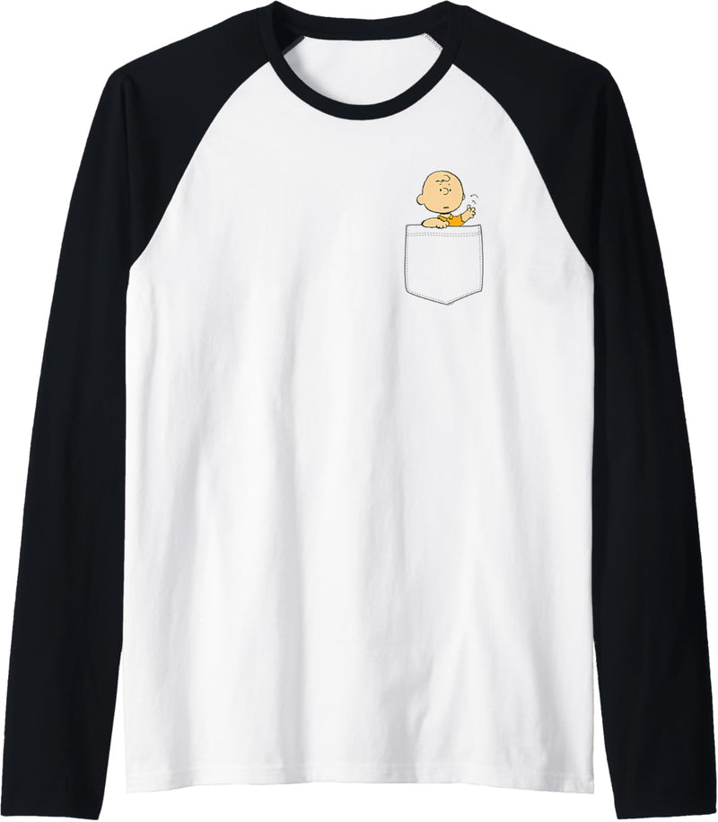 Peanuts Charlie Faux Pocket Raglan