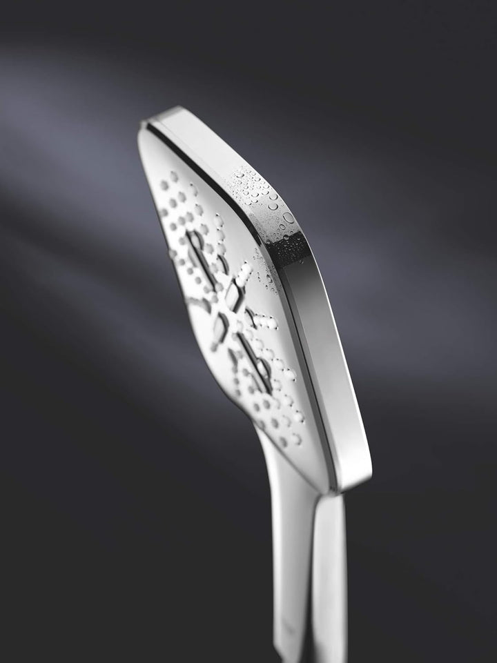 GROHE Rainshower SmartActive 130 Cube - Handbrause (wassersparend, 3 Strahlarten, Universal Befestig