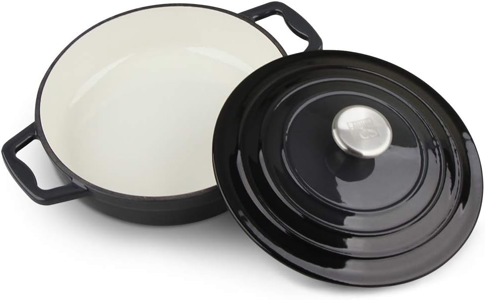 Carl Schmidt Sohn 067465 XANTEN Topf-Set, Gusseisen, grau/schwarz, Gross Klein Grau / Schwarz, Klein