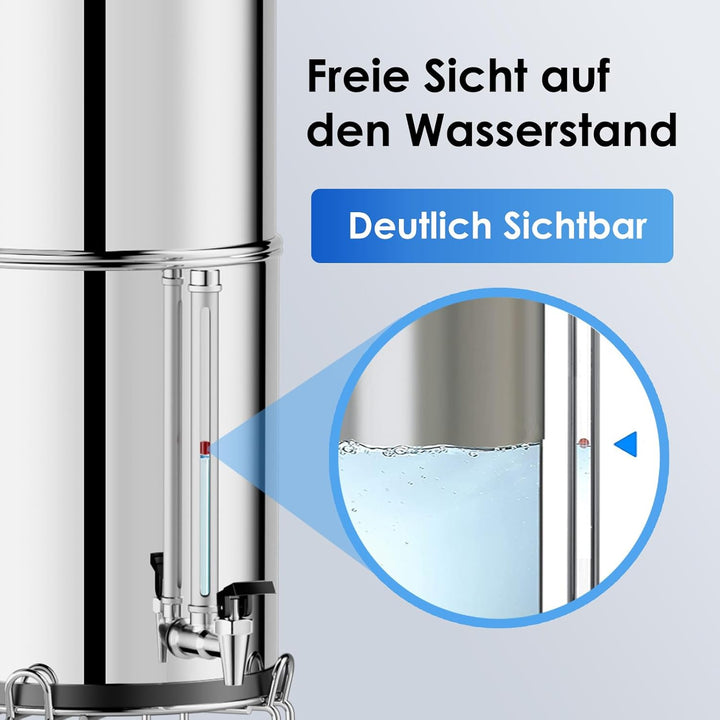 Purewell Glas Wasserstandsanzeiger für Reisen und Purewell,Big Berkey,Alexapure Pro,ProPur