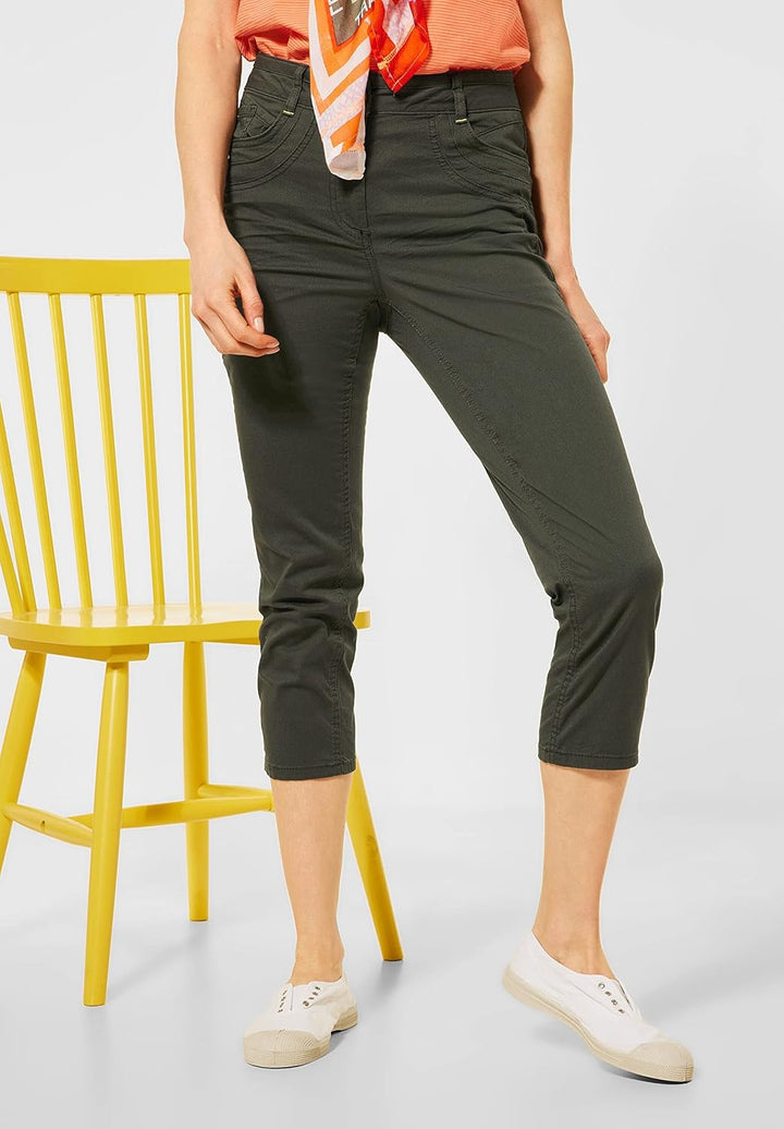 Cecil Damen Vicky Hose 27W / 24L Utility Olive, 27W / 24L Utility Olive