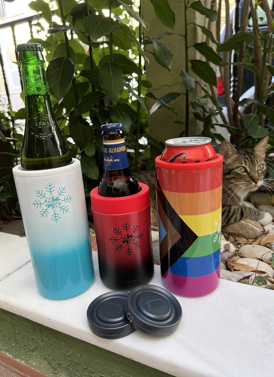Cantarktika Kühlscheibe für Thermoskanne, 330, 440 und 500 ml (2)