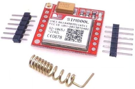 TECNOIOT 5pcs SIM800L GPRS GSM Module PCB Antenna SIM Board Quad Band