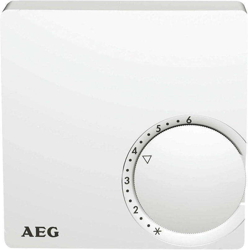 AEG Temperatur-Regler RT 600, 2-Punkt, Temperatureinstellung von 5-30 °C, Aufputz, Kontrolllampe, Re