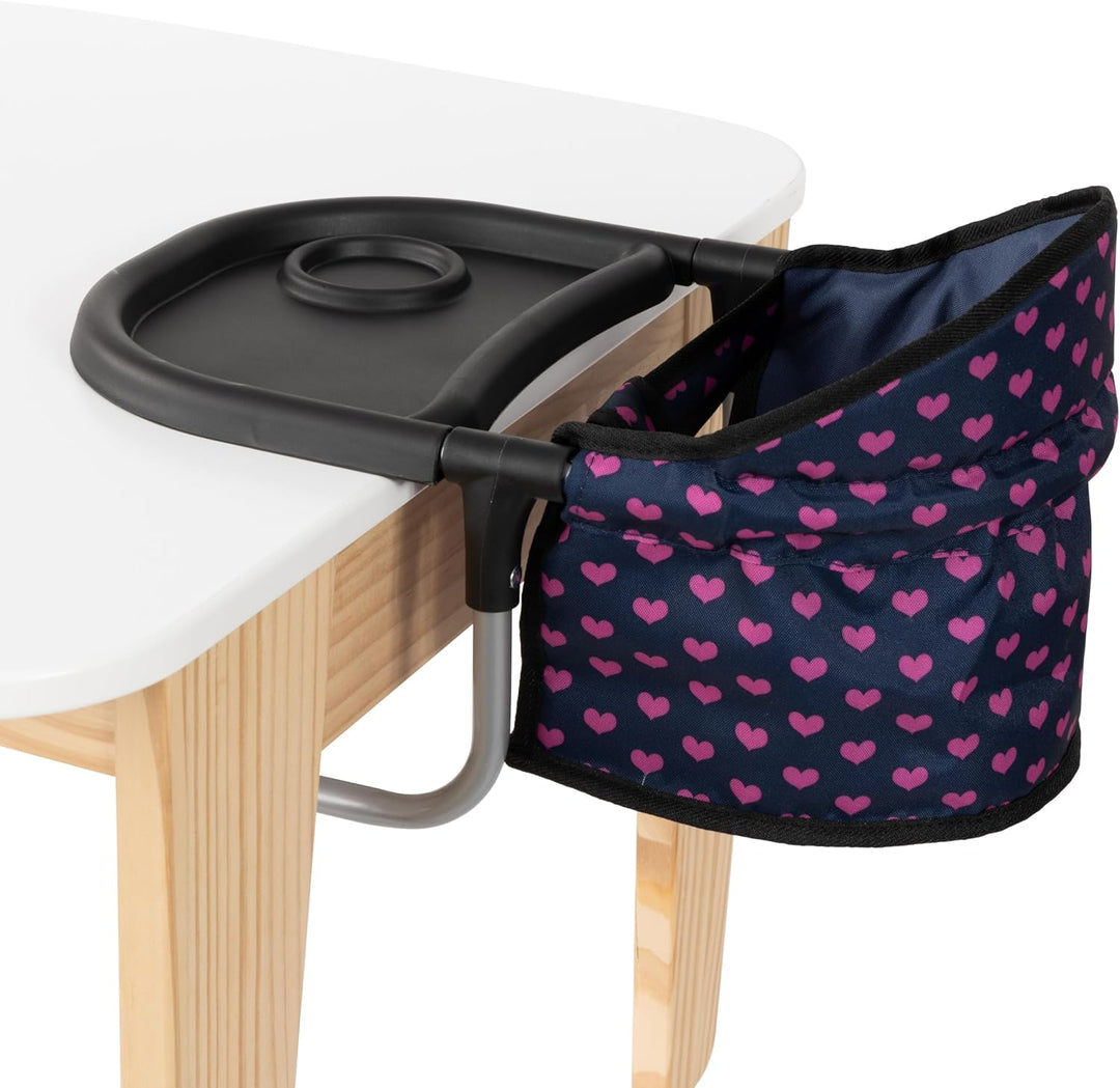 Bayer Design 65954AA Puppentischsitz, Sitz für Puppen mit intergiertem Tablett, für Puppen bis 46 cm