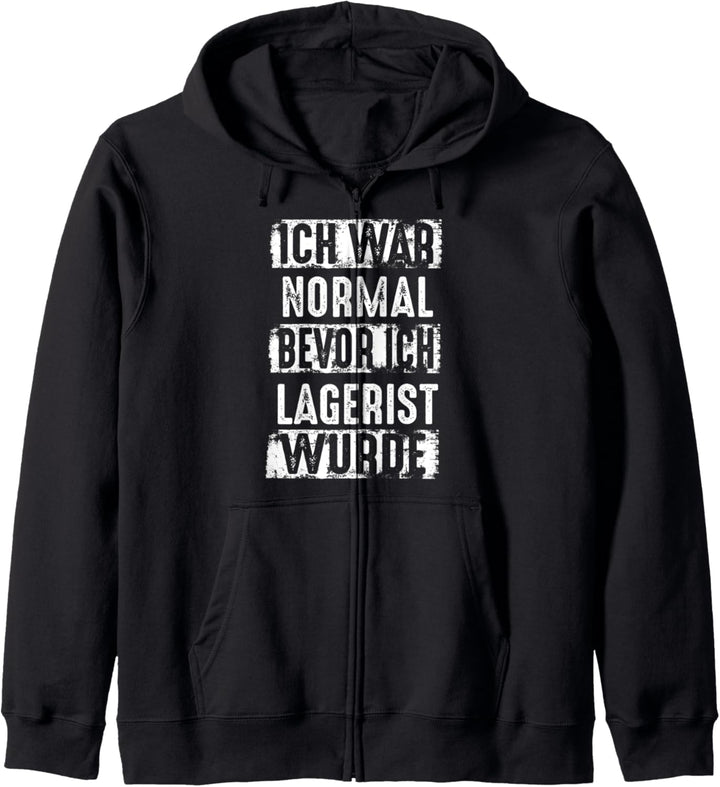 Lagerist Retro Lagerarbeiter Lager Logistik Logistiker Kapuzenjacke