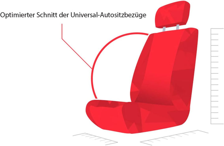 Sitzbezüge Universal Schonbezüge Premium kompatibel mit Ford TOURNEO Connect II